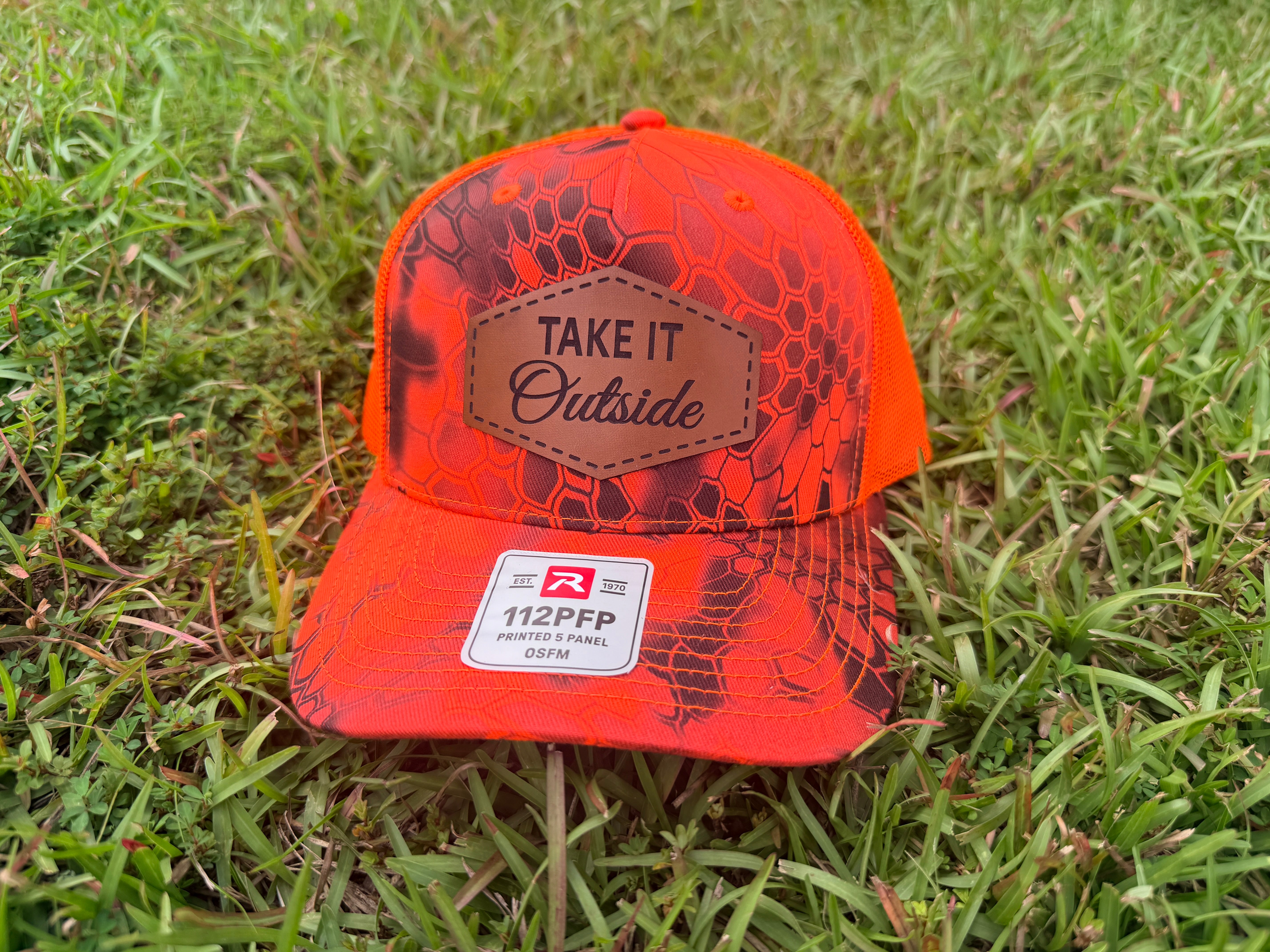 HFO Blaze Orange Hat + Everyday Pocket Knife Bundle