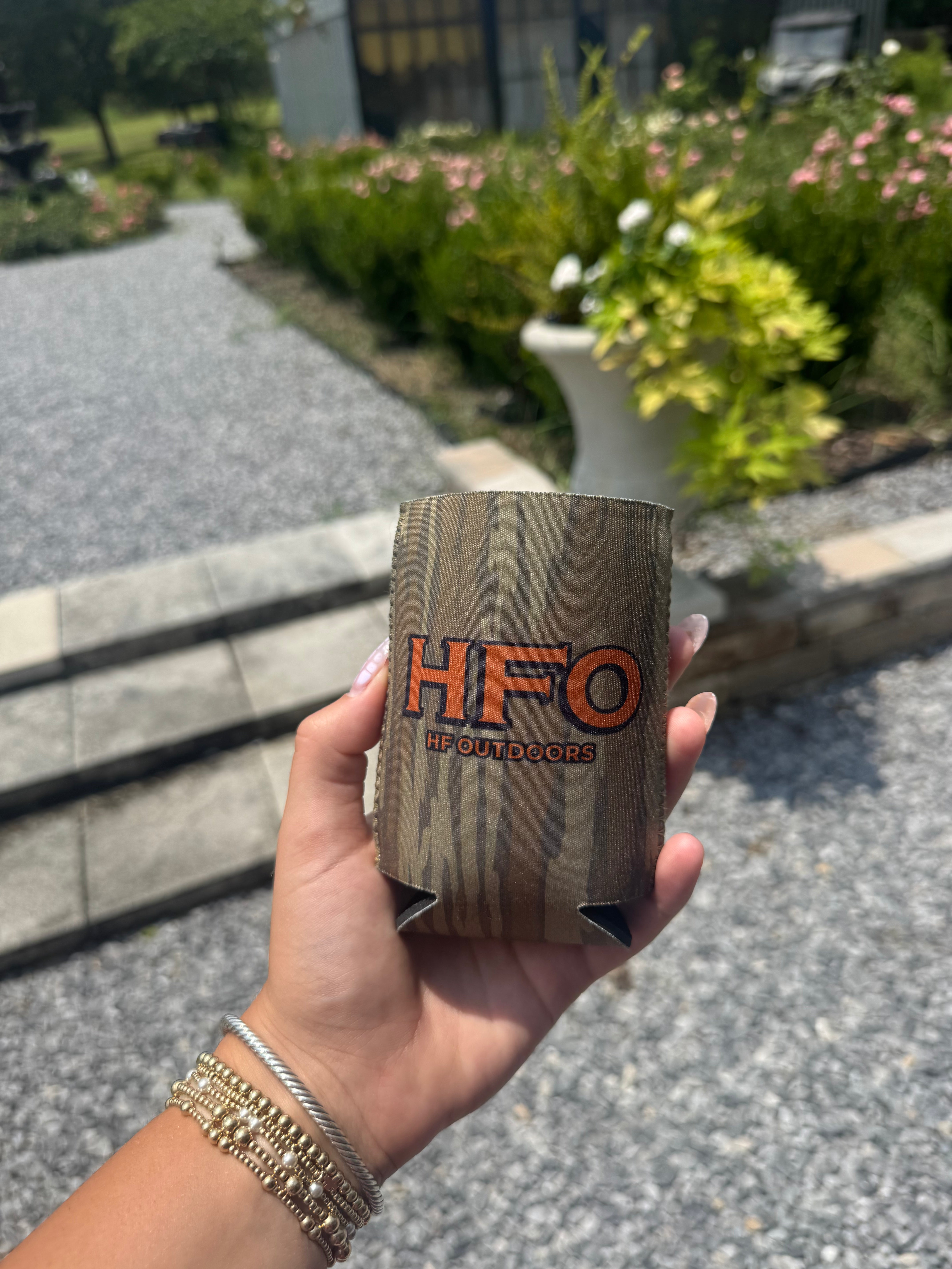 HF Outdoors Bottomland Camo Koozie
