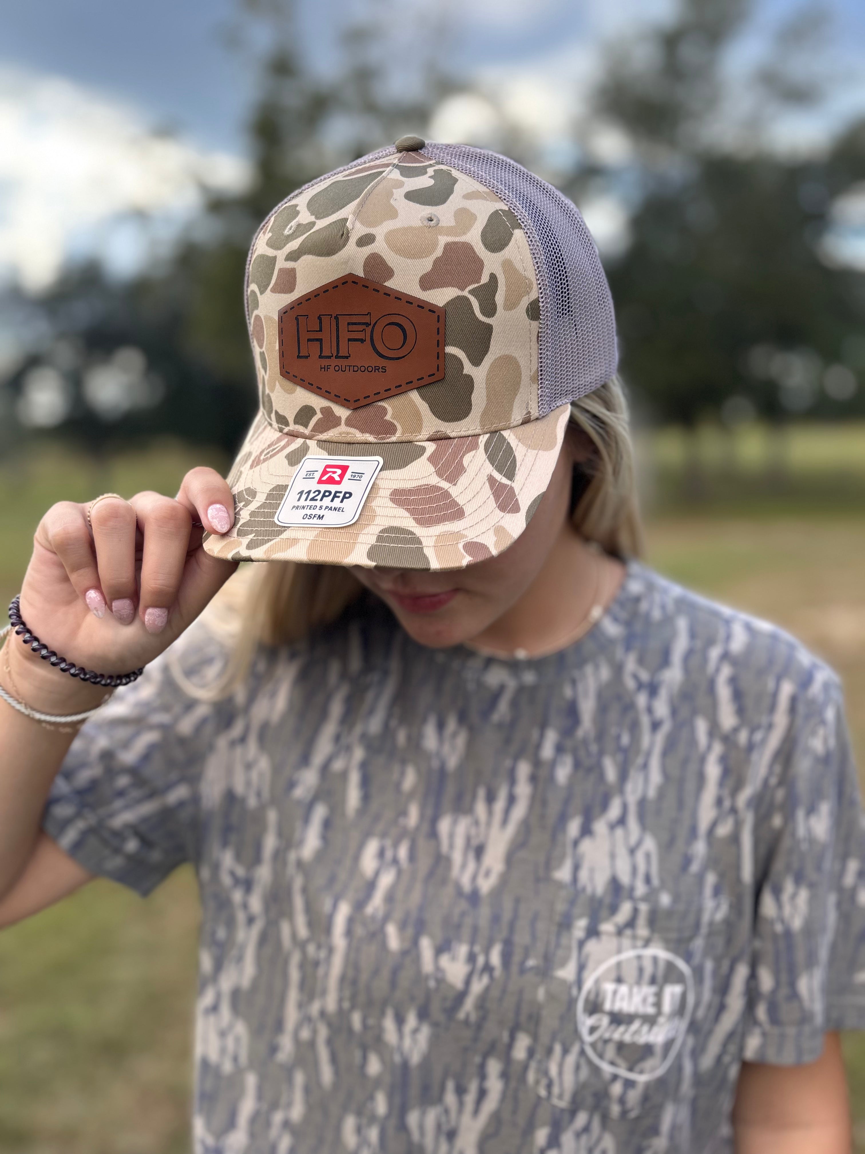 Tan Old School Camo Hat