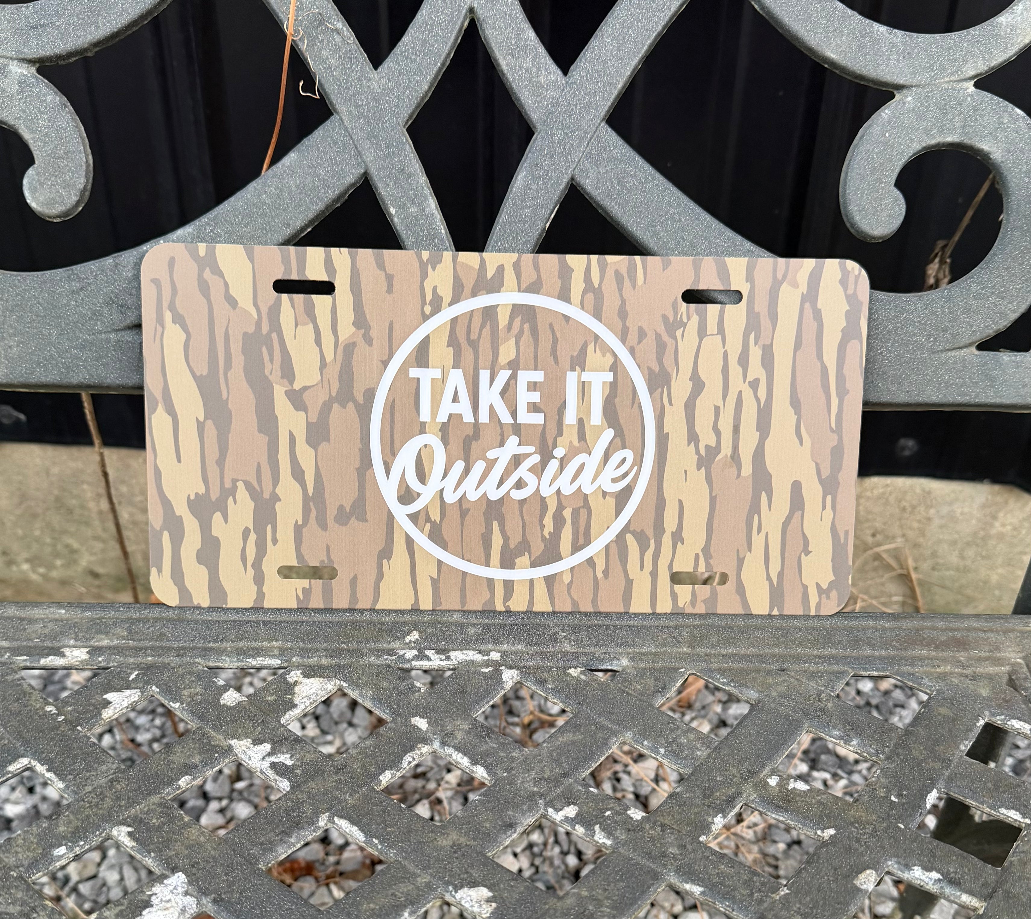 Take It Outside License Plate
