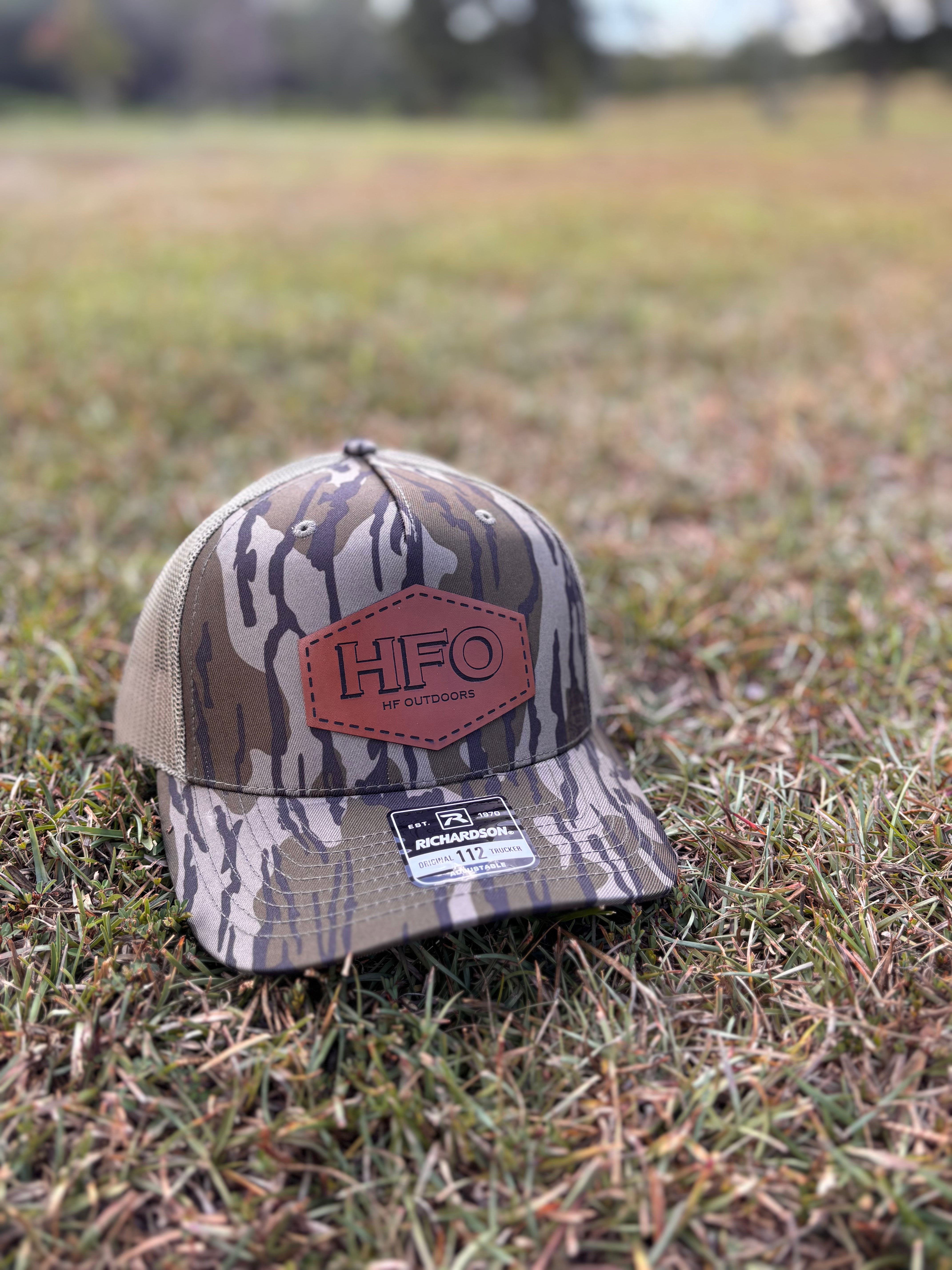 Bottomland camo hat with patch