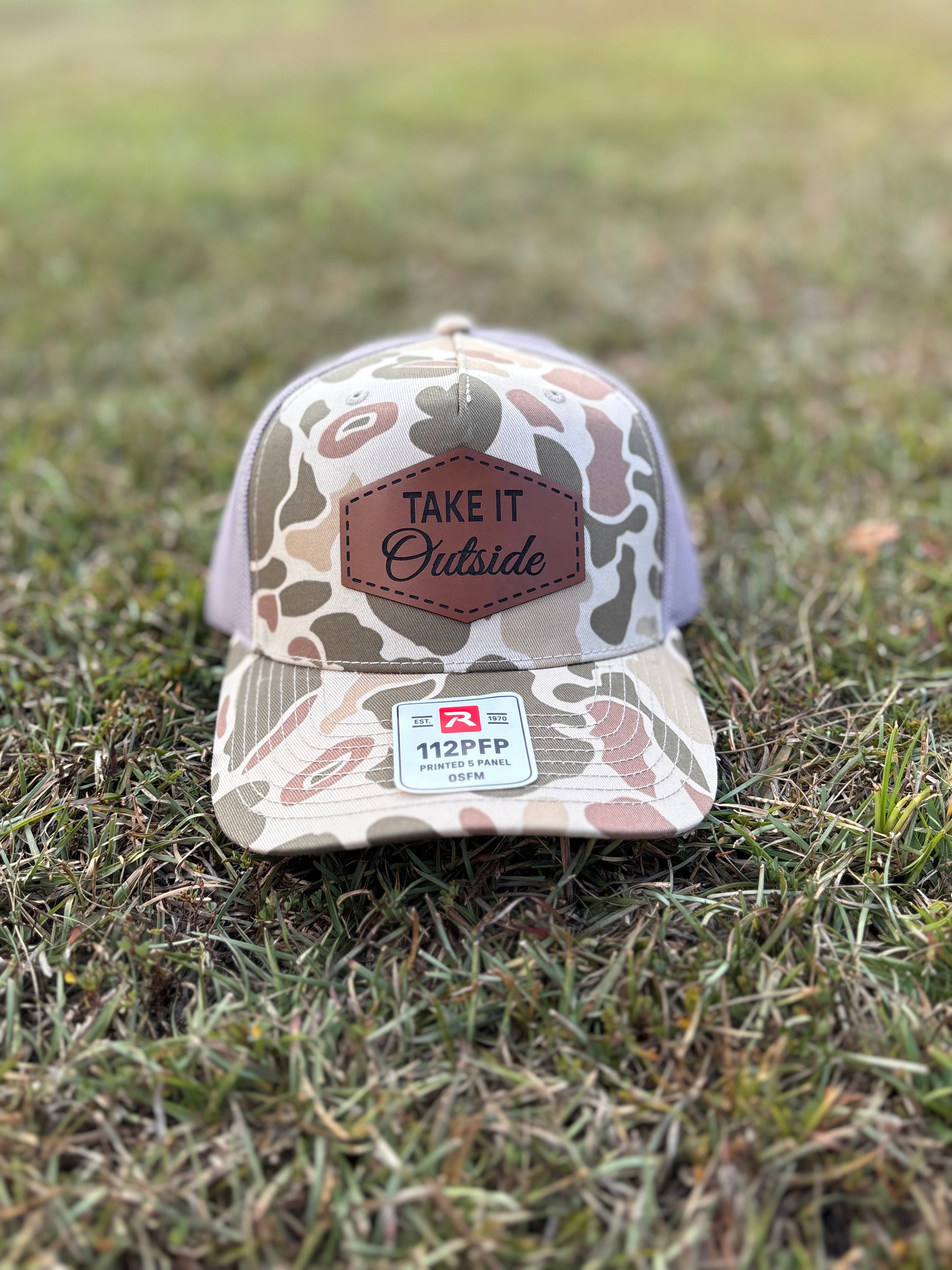 Tan Old School Camo Hat
