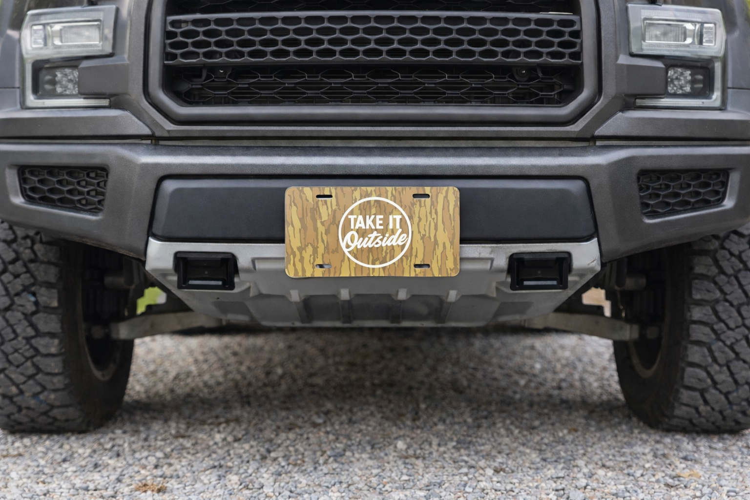 Take It Outside License Plate